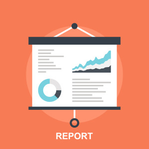 Vector illustration of report flat design concept.