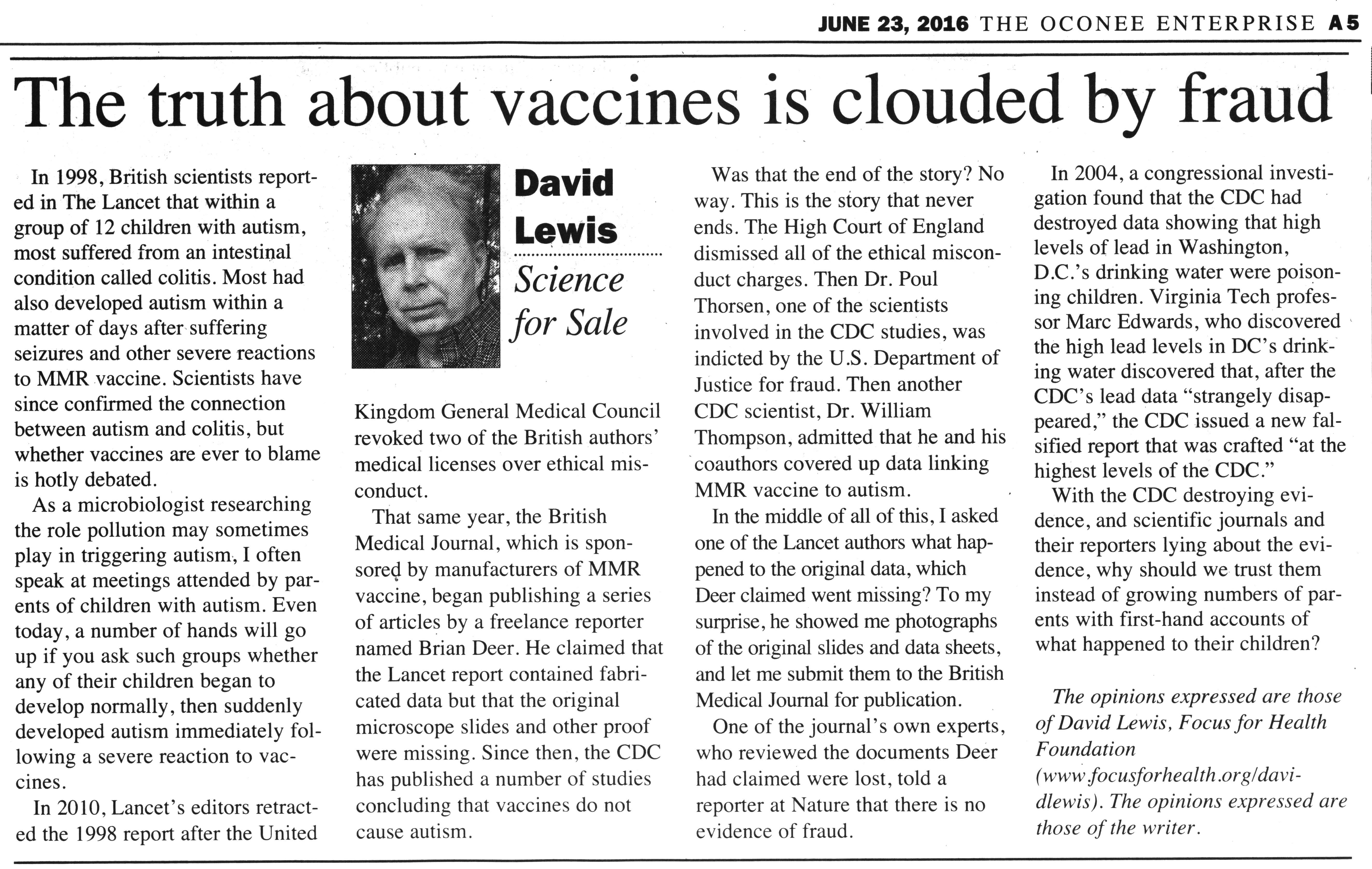 Whether to vaccinate children or not: expert opinion Whether to vaccinate children or not: expert opinion