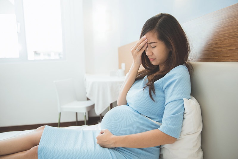 pregnant stressed
