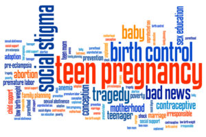 Sex education social issues and concepts word cloud illustration.